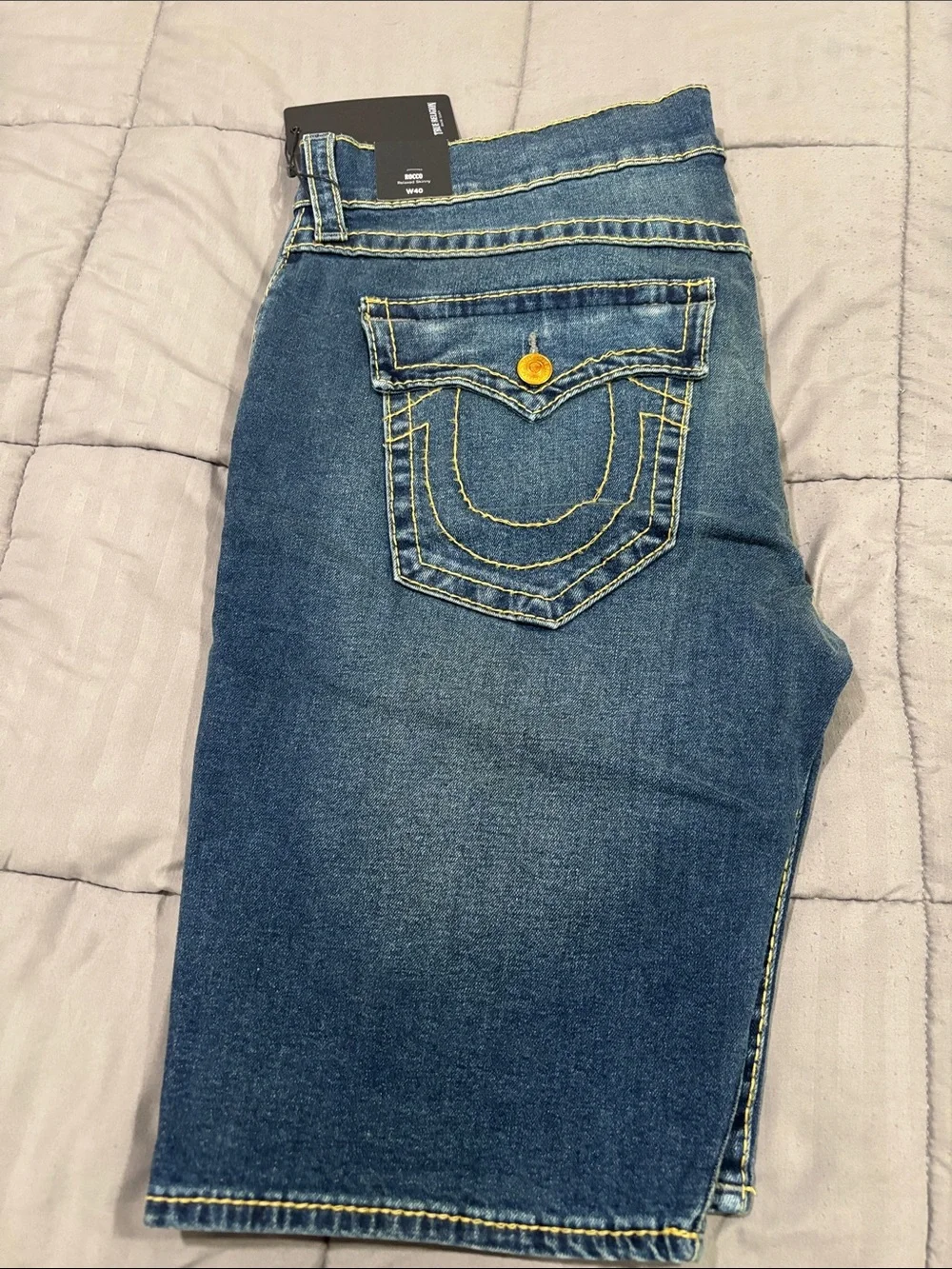 True Religion Men's Denim Shorts - Blue Jeans